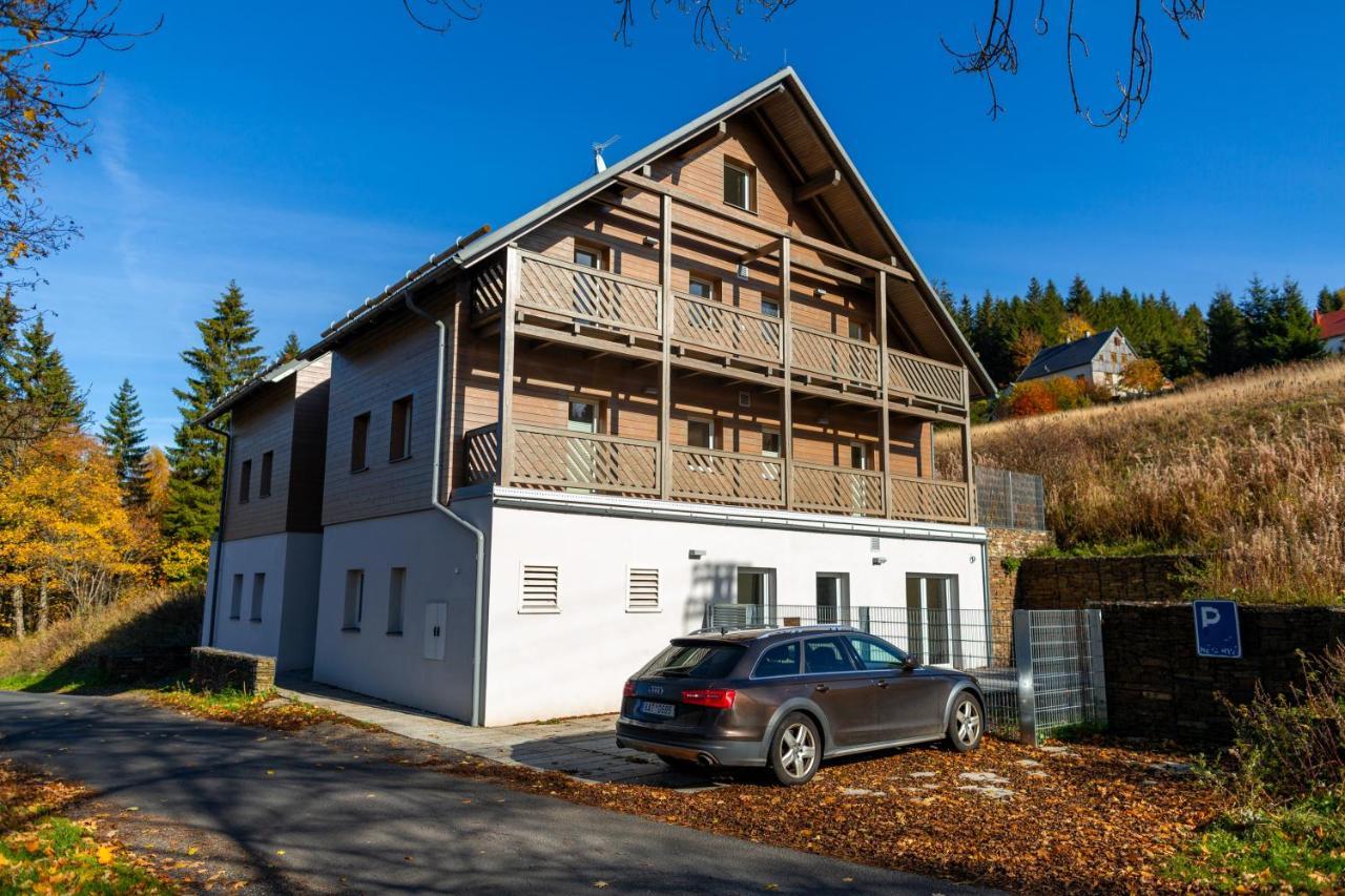 Krusnohorske Strane Apartment Loucna pod Klinovcem Luaran gambar